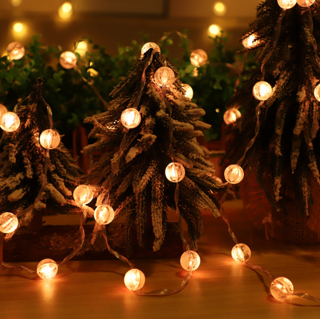 Außen dekorative String -Weihnachtslampen -Solarseilleuchte mit Blase