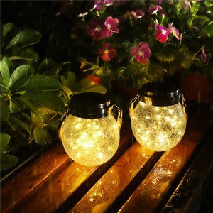 Wasserdichtes dekoratives Glas Sonnenglas Licht für den Freien